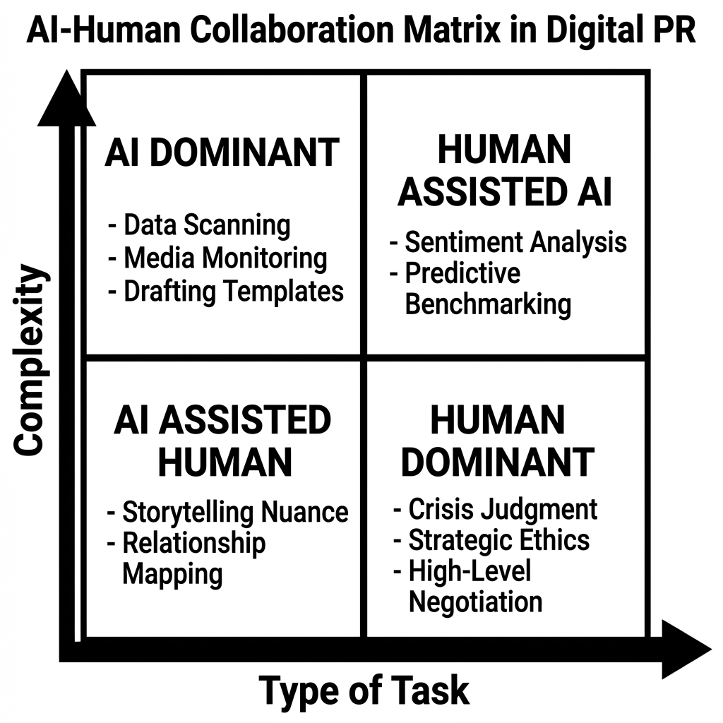 AI-Human Collaboration Matrix in Digital PR