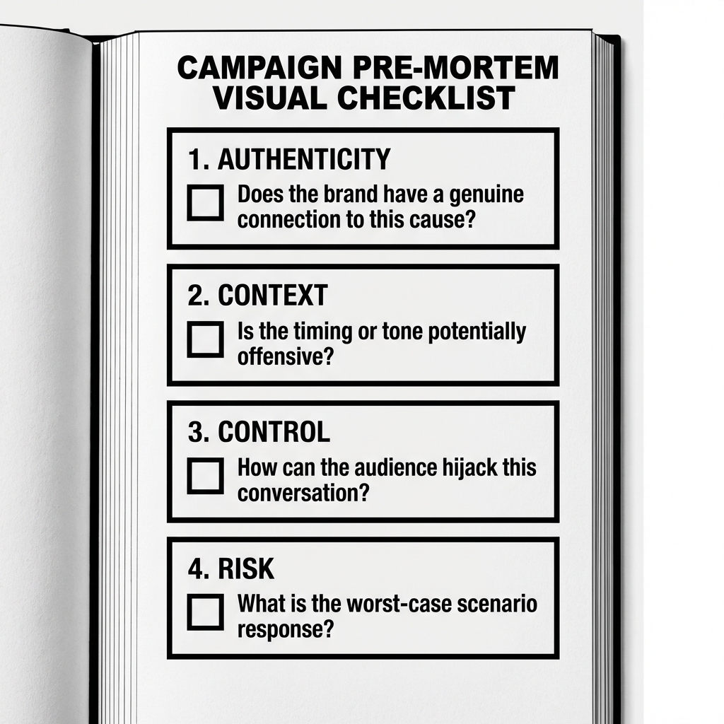 Campaign Pre-Mortem Visual Checklist
