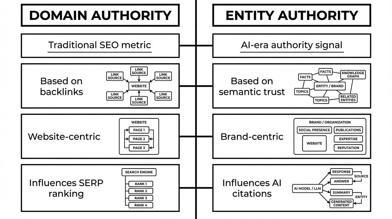 Domain Authority vs Entity Authority